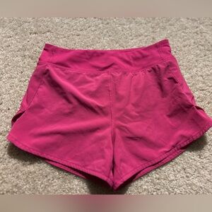 Athleta Girl Run The World 3” Shorts Hot Pink
